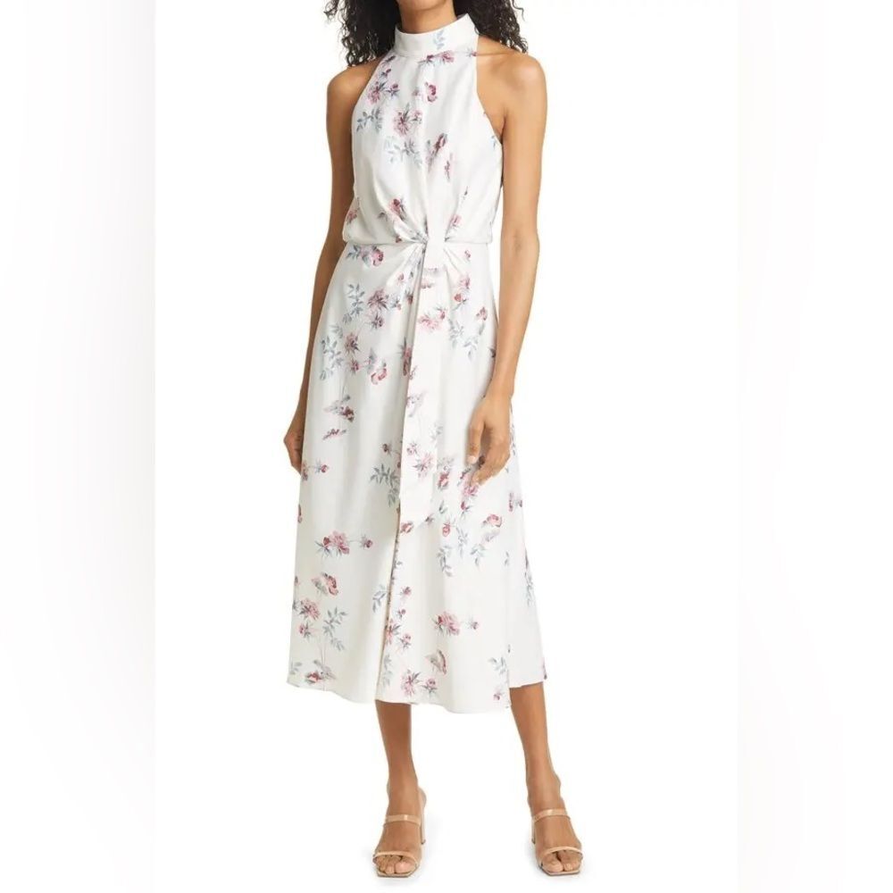 Ted Baker London Zoeeey Floral Halter Neck Midi Dress, NWT, Size 6 US 14 - Picture 7 of 16